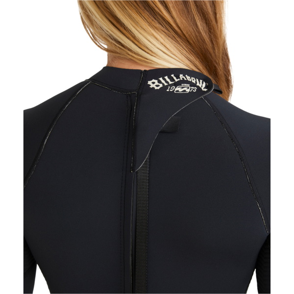2026 Billabong Womens Spring Fever Natural 2mm Back Zip Springsuit ABJW400133 - Black